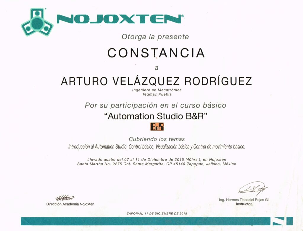 Diploma Nojoxten