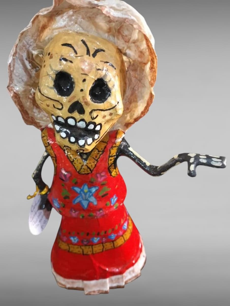 Catrina Itsmeña, Cartonería Tradicional, Puebla - Imagen 2