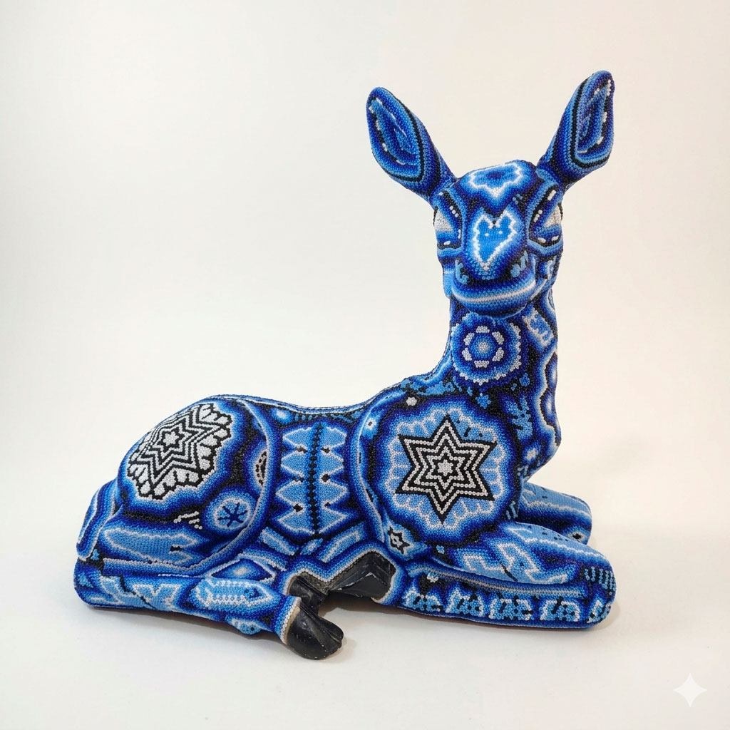 Venado tradicional "Huichol" (Wixàrika)- San Andrés Nayarit - Imagen 2