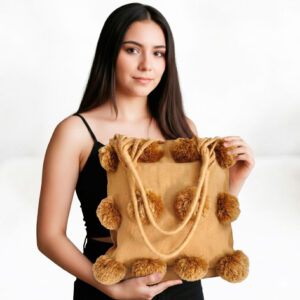 Bolso Luum con pompón - Zinacantàn, Chiapas