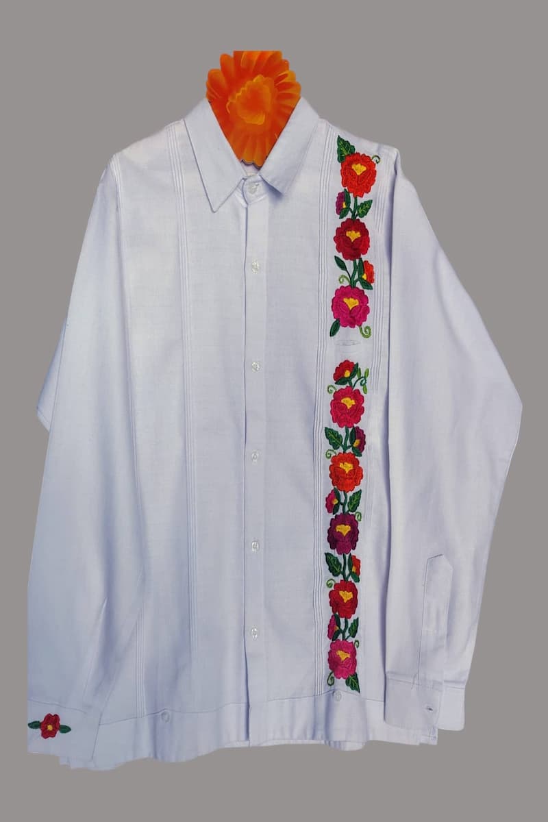 Guayabera tradicional Tzotzil Huixtán, Chiapas - Imagen 3