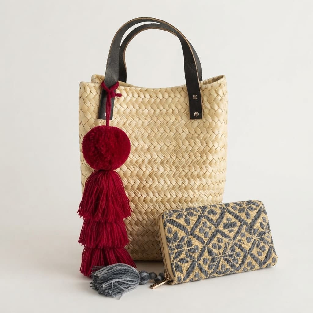 Bolso con pompón-San Luis Amatlán, Oaxaca. - Imagen 3