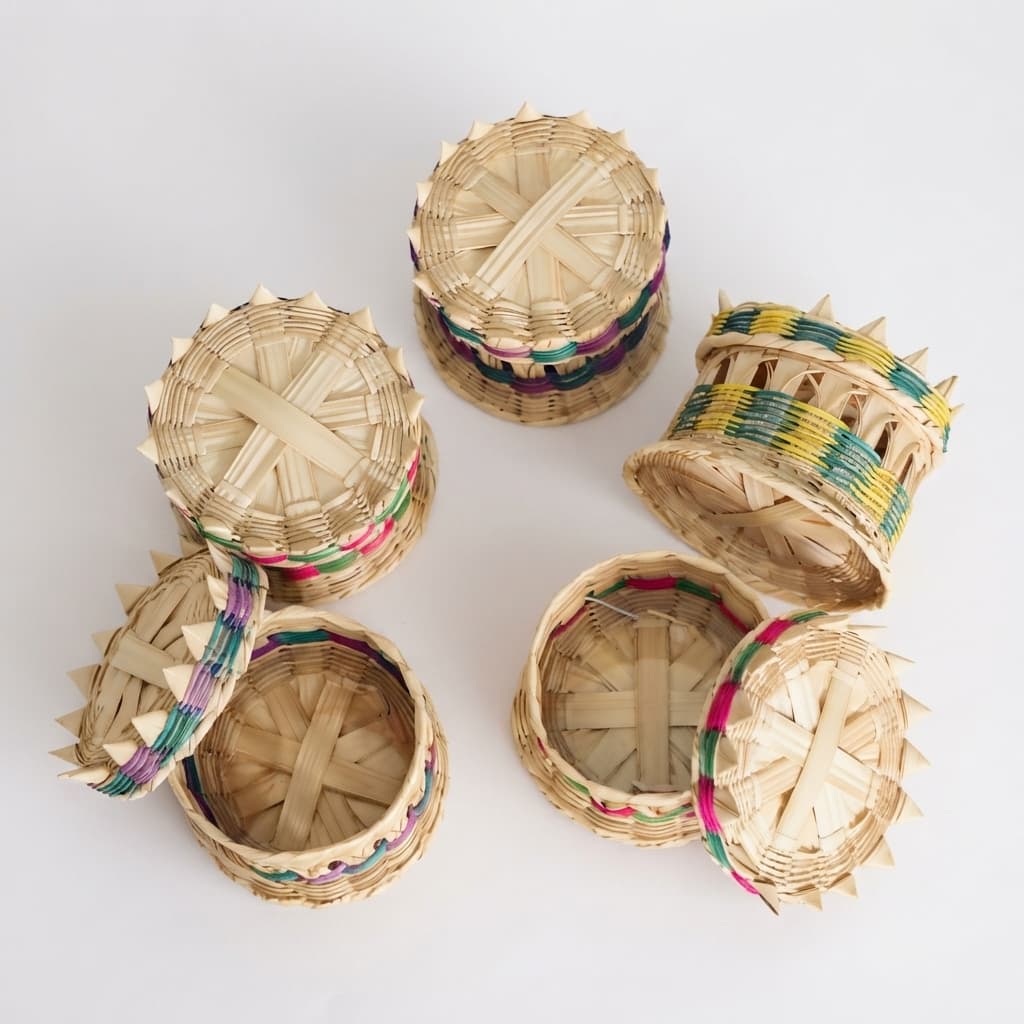 Cestos (dulceros) de carrizo Huejutla Hidalgo. - Imagen 2