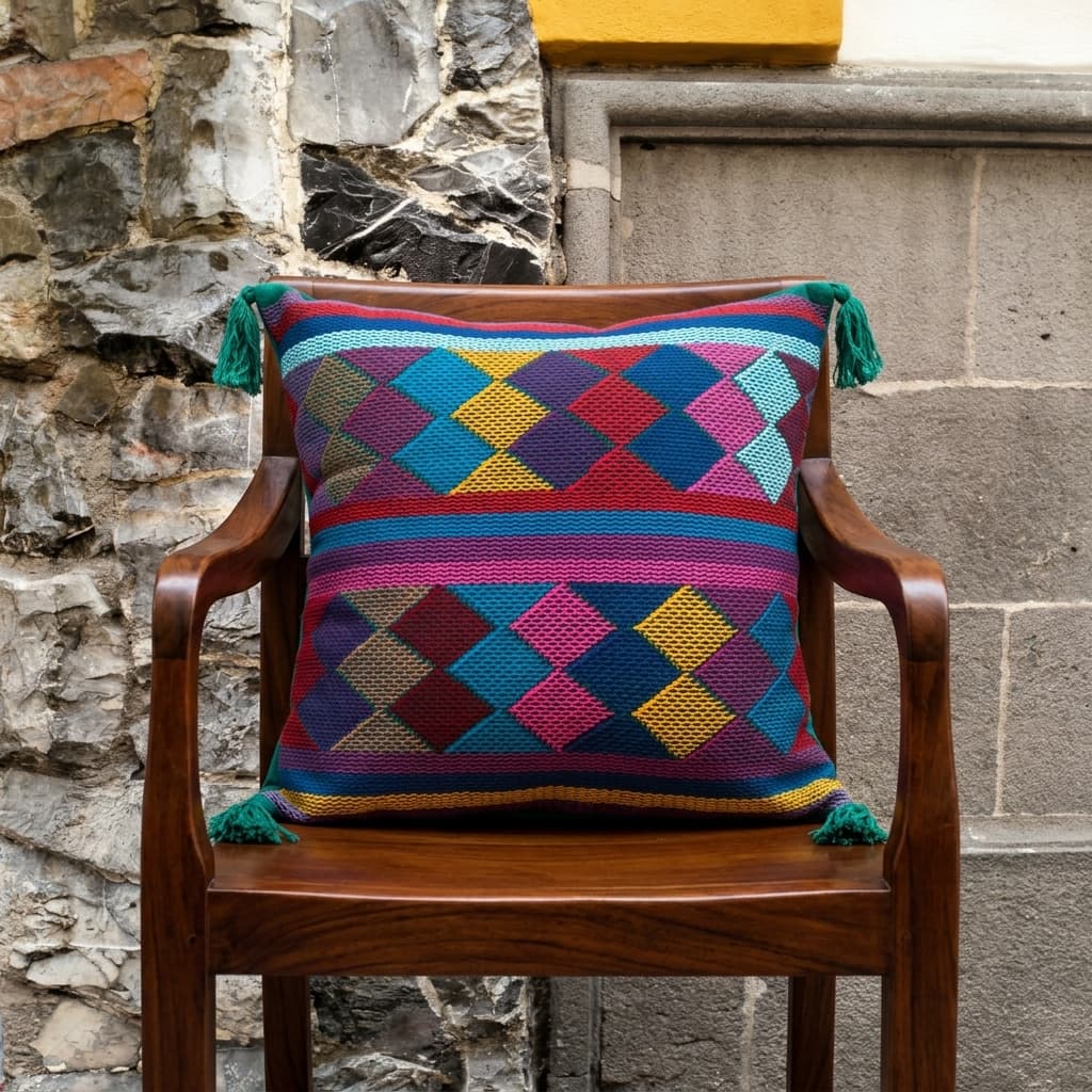 Cojín telar de cintura -Zinacantàn, Chiapas.