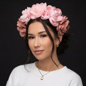 Diadema para dama Floral del Itsmo de Tehuantepec, Oaxaca