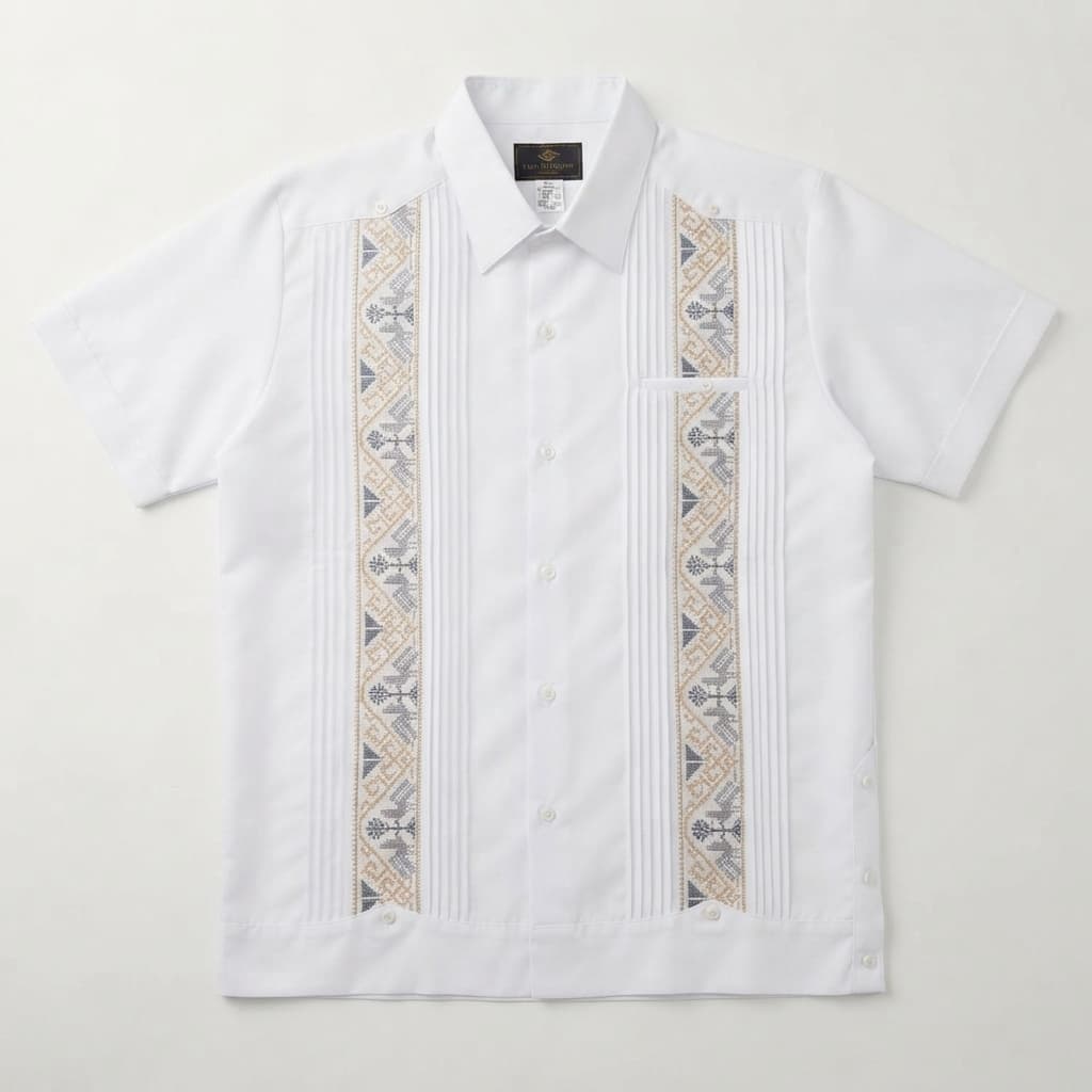Guayabera tradicional manga corta-Tekit, Yucatàn - Imagen 3
