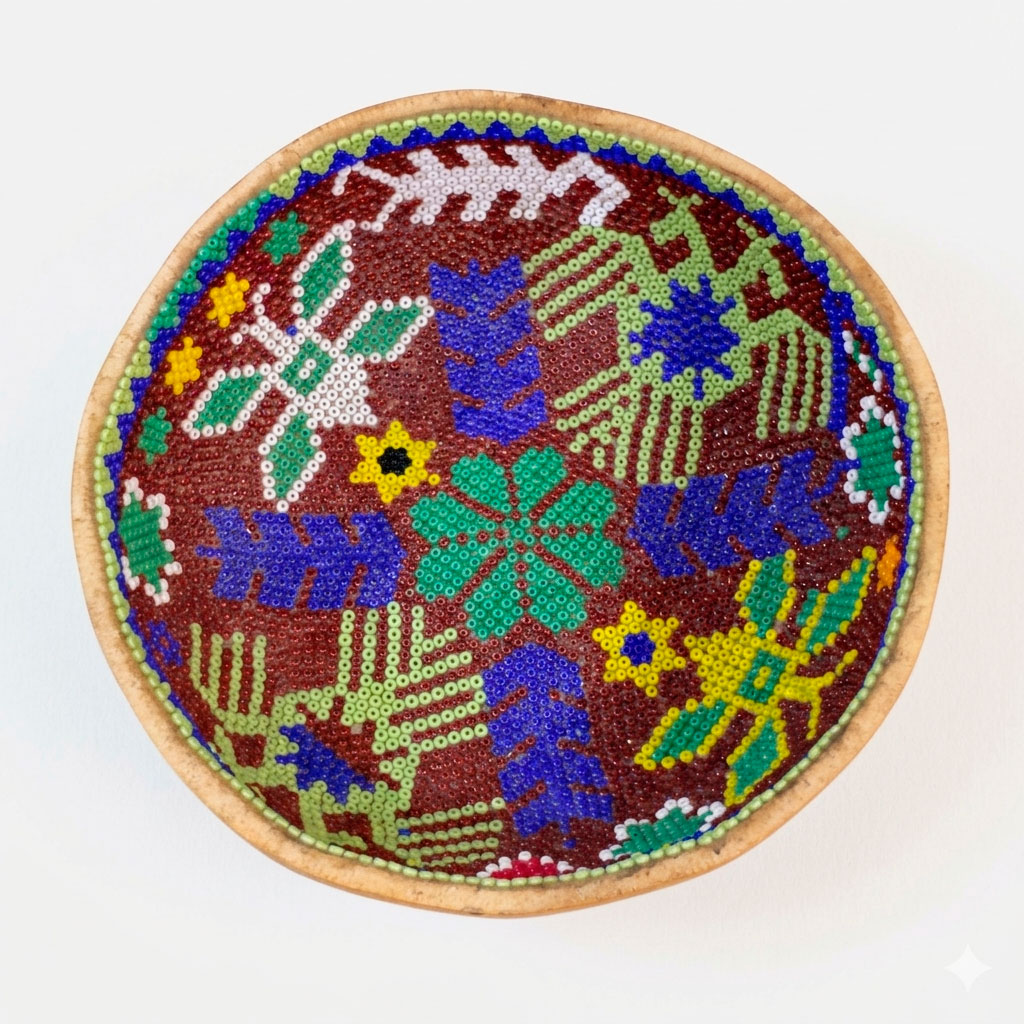 Jícara antigua chica (Huichol) San Andrés Cohamiata, Nayarit - Imagen 4