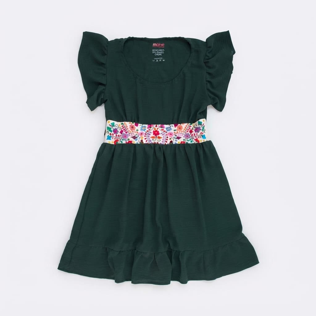 Vestido Contemporáneo corto Mahe - Istmo Tehuantepec, Oaxaca. - Imagen 2