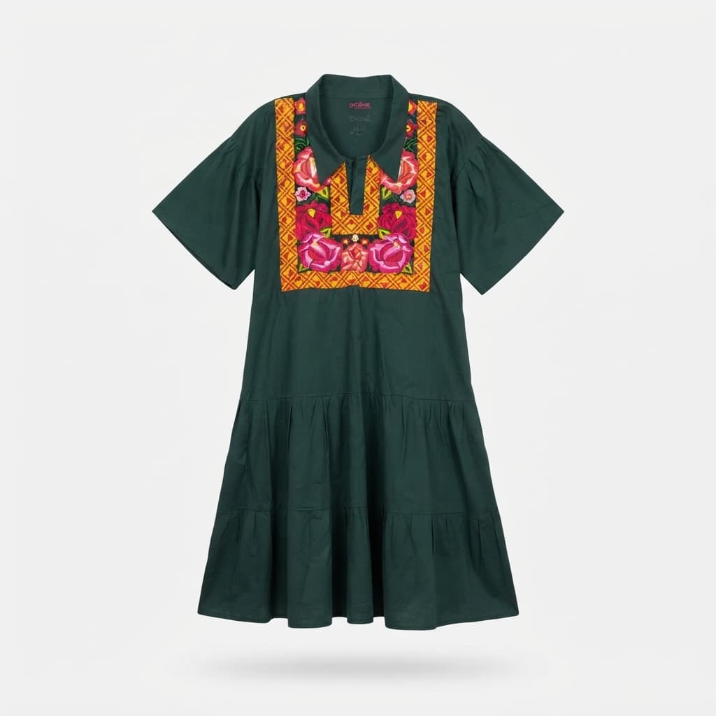 Vestido Contemporáneo - Istmo Tehuantepec, Oaxaca. - Imagen 4