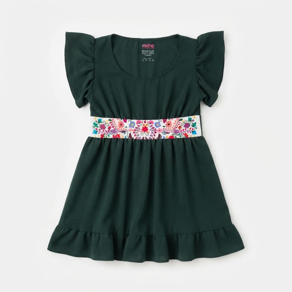 Vestido Contemporáneo corto Mahe - Istmo Tehuantepec, Oaxaca. - Imagen 4