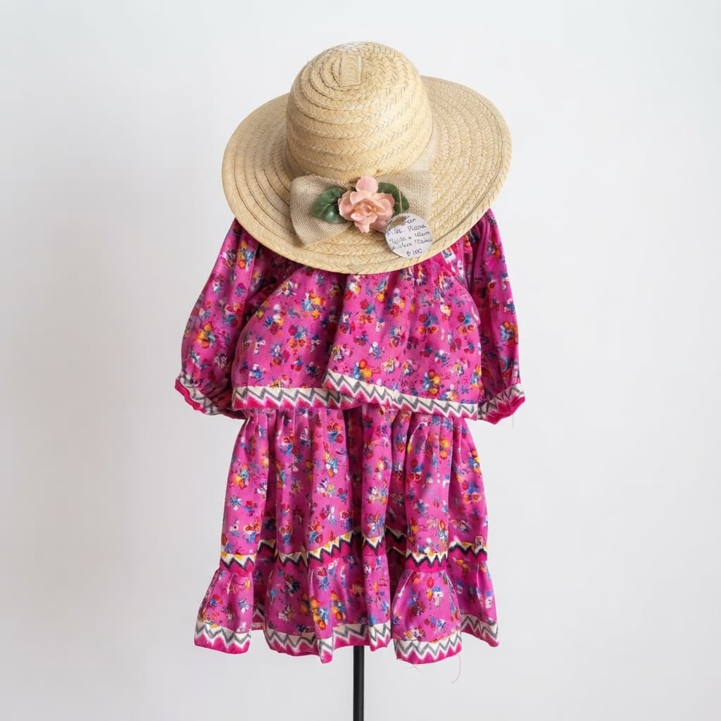 Vestido Guachochi niña, Rarámuri, Chihuahua, Cedain. - Imagen 3
