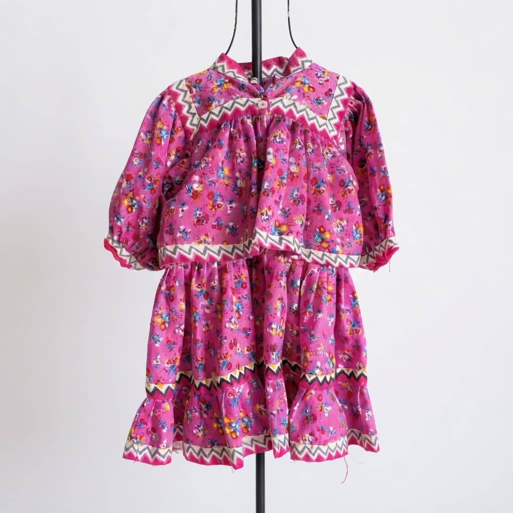 Vestido Guachochi niña, Rarámuri, Chihuahua, Cedain. - Imagen 2